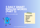5 Daily Smart English Words (Part 3)