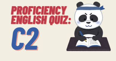 Proficiency English Quiz